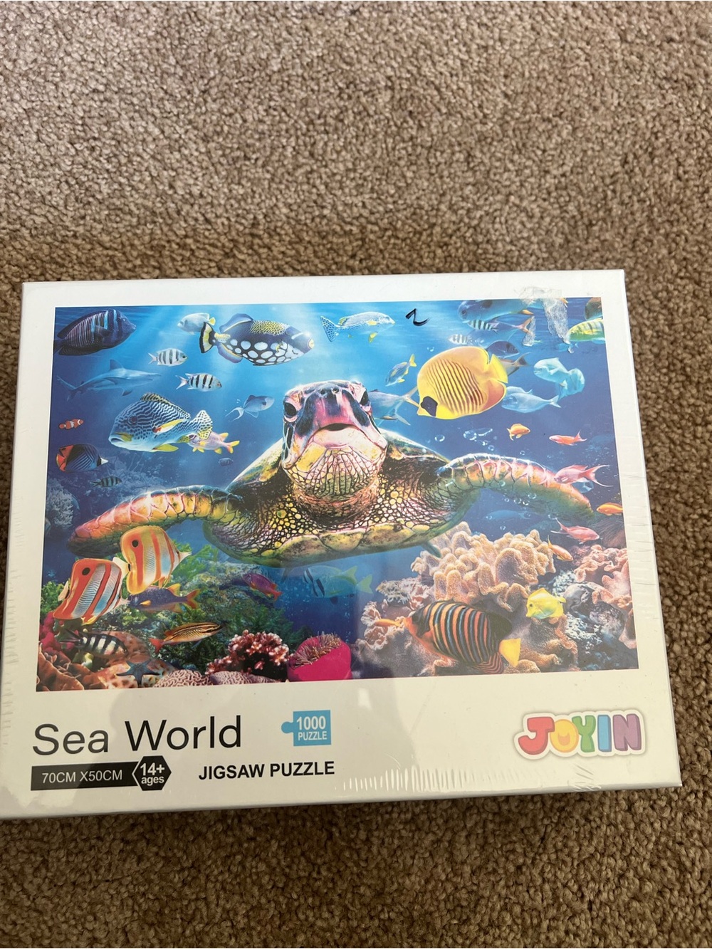 SEALED Sea World Turtle Jigsaw Puzzle by JOYIN - Multicolor Ocean Scene